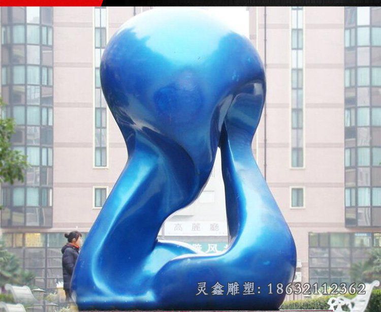 不锈钢抽象广场景观雕塑