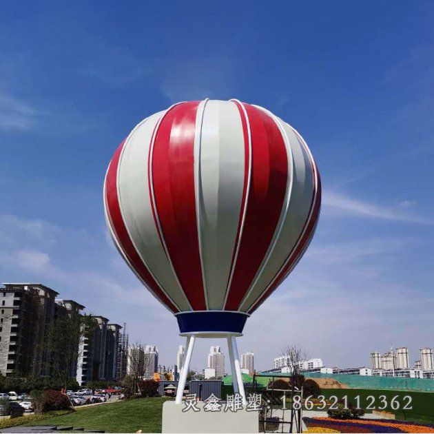 不锈钢热气球雕塑