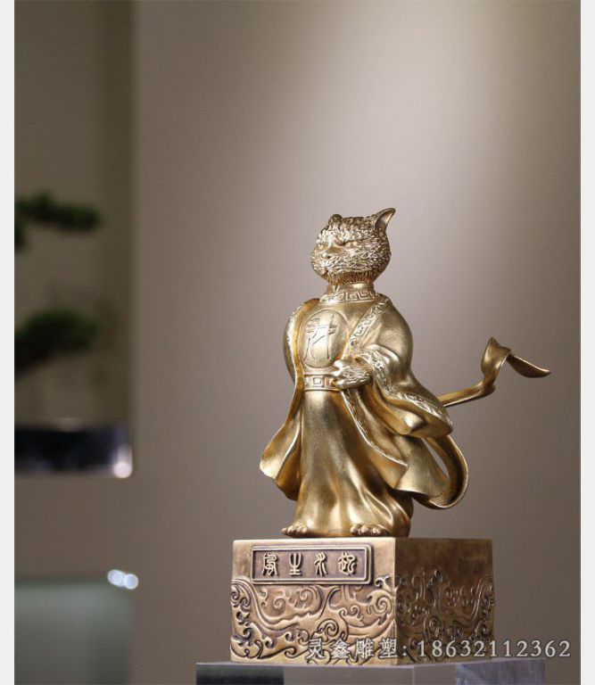 招财猫动物雕塑
