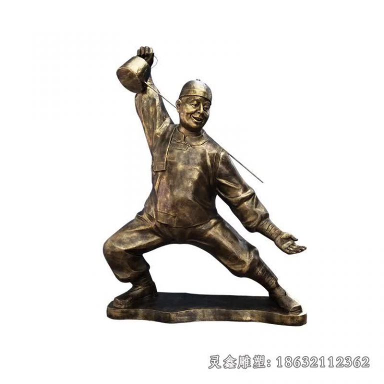 古代茶艺人物雕塑