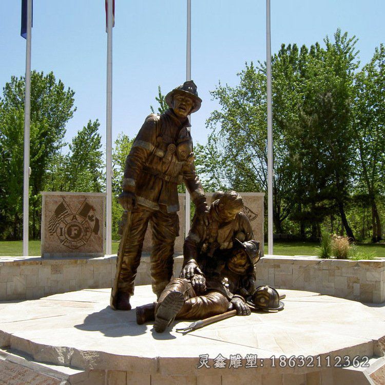 消防安全教育雕塑