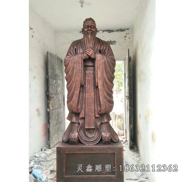 孔子校园人物雕塑