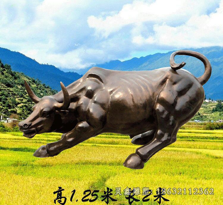 华尔街牛景观雕塑