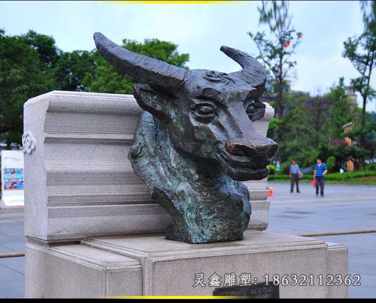 十二生肖牛动物雕塑