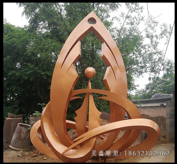 不锈钢鲤鱼公园景观雕塑