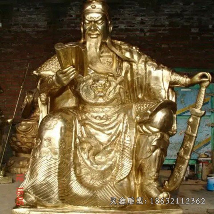 关公古代人物铜雕