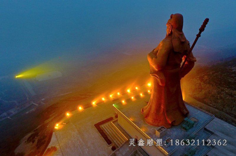 关公人物景观铜雕