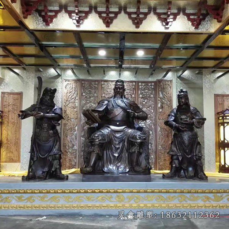 关公人物铜雕