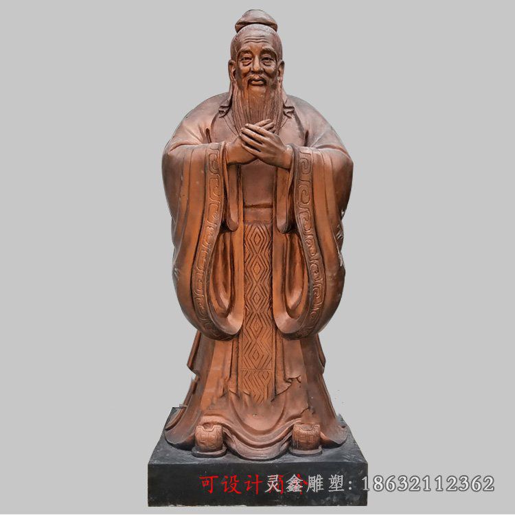 孔子古代名人雕塑