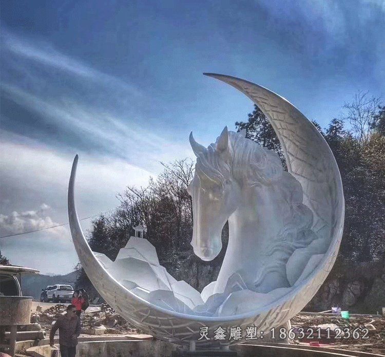 动物马不锈钢雕塑