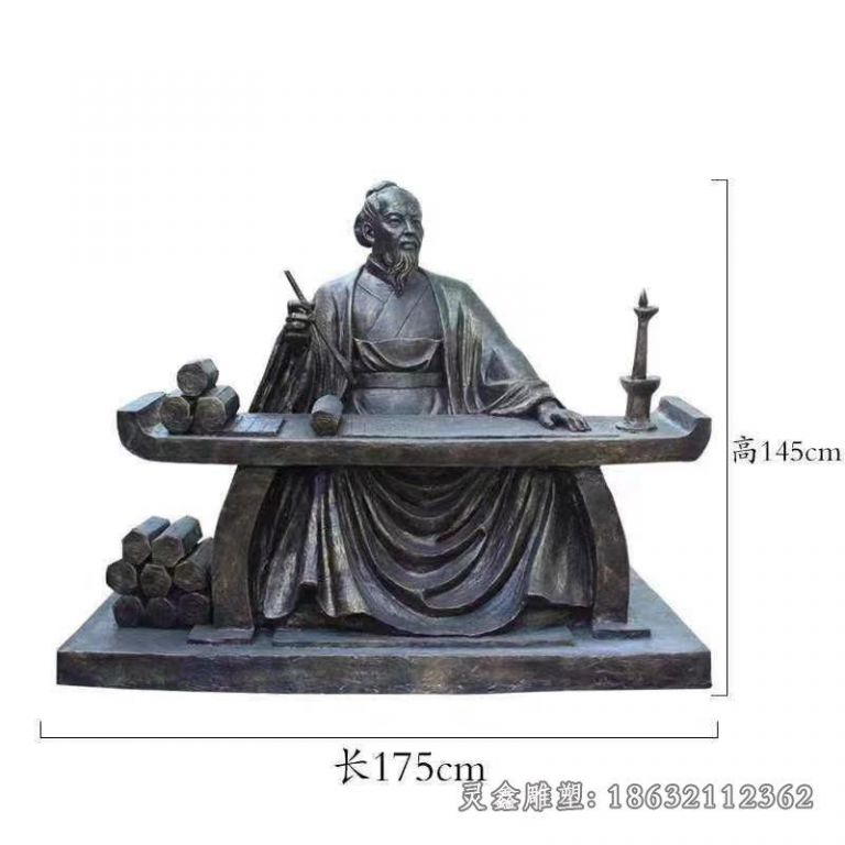 古代名医张仲景铜雕