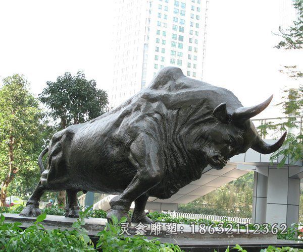 拓荒牛公园景观铜雕