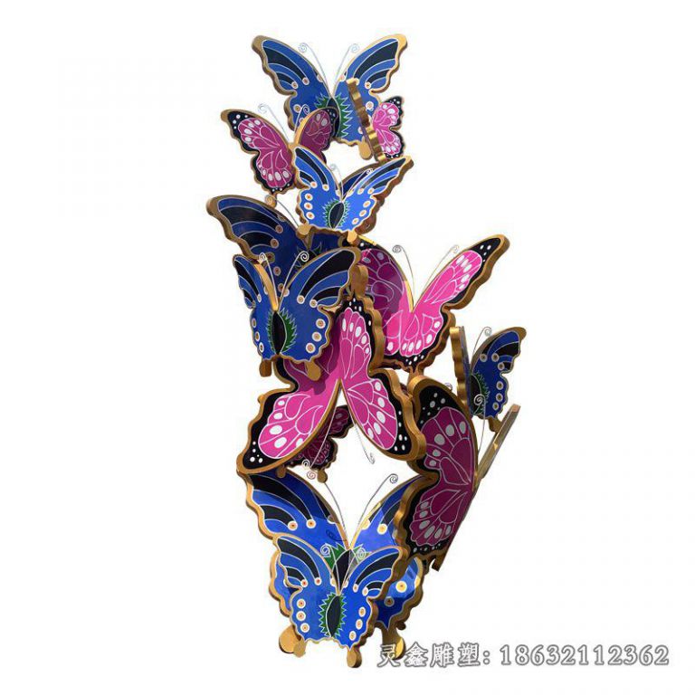 不锈钢蝴蝶公园雕塑