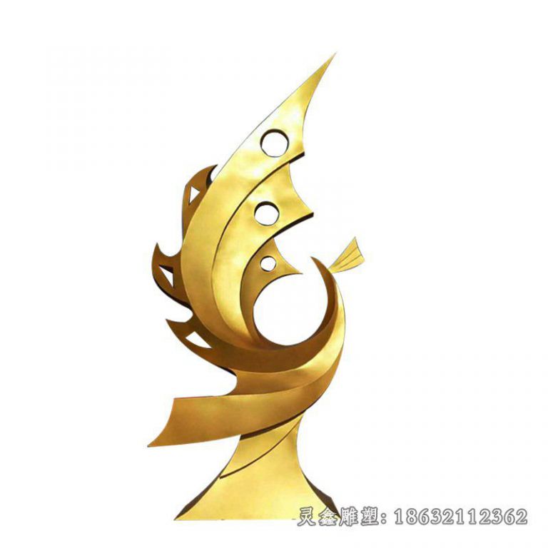 不锈钢神兽凤凰雕塑