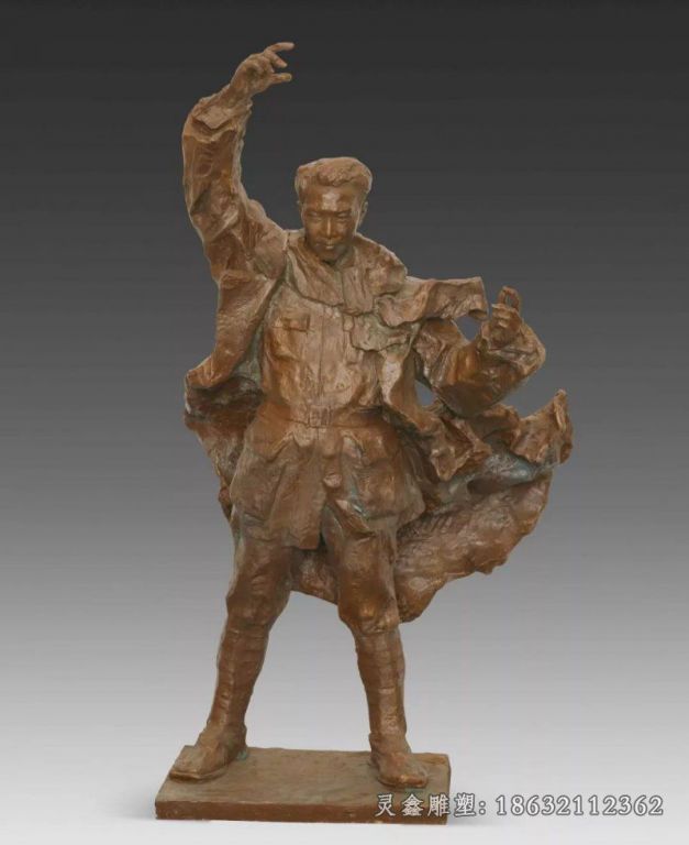 冼星海音乐家人物铜雕