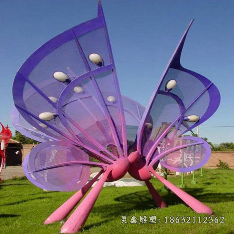 不锈钢蝴蝶飞翔雕塑