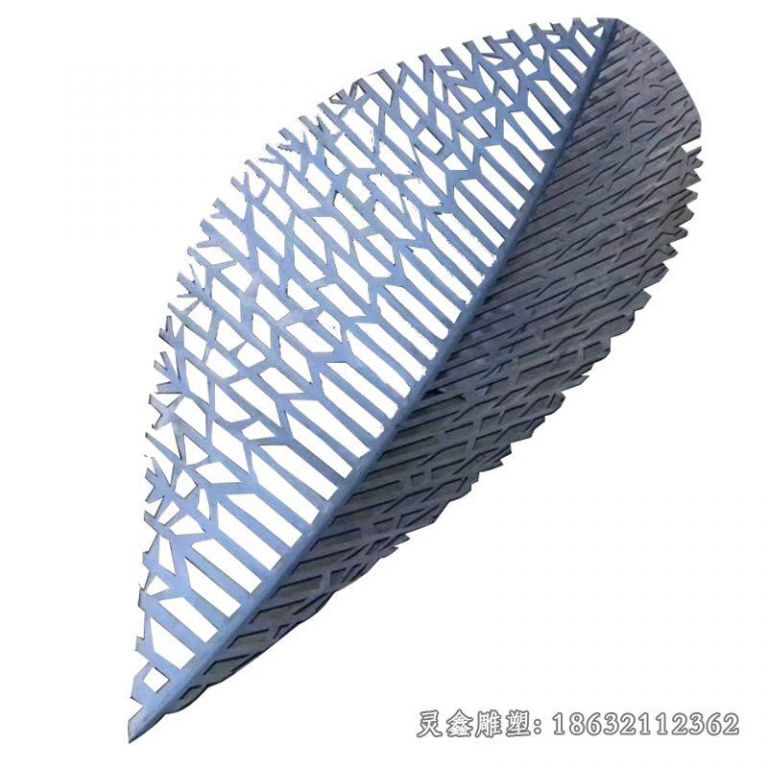 不锈钢镂空树叶景观雕塑