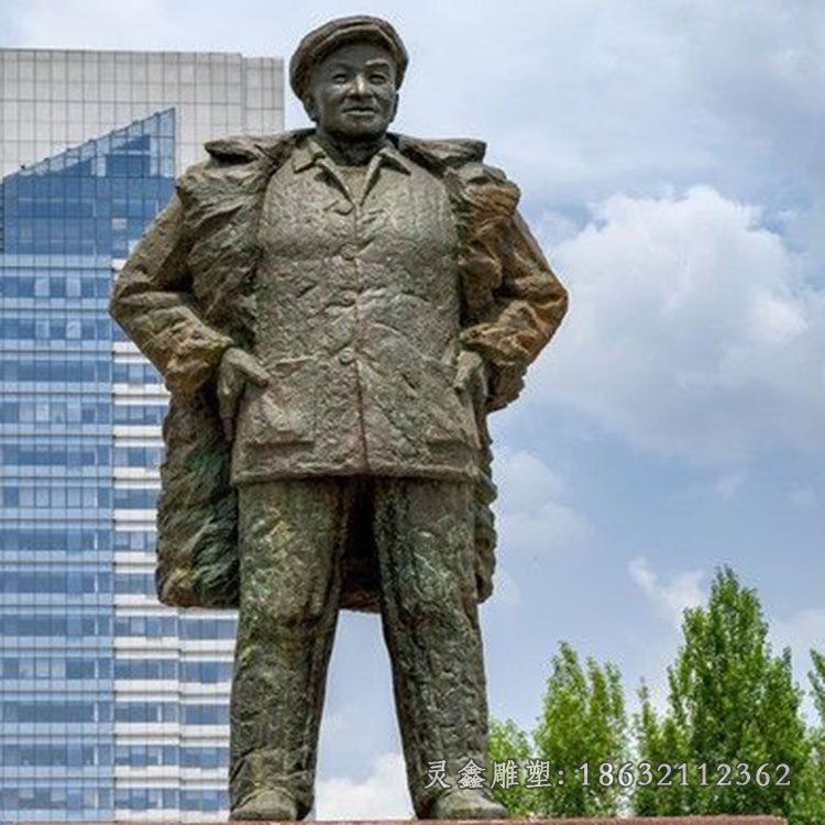 石油工人王进喜铜雕