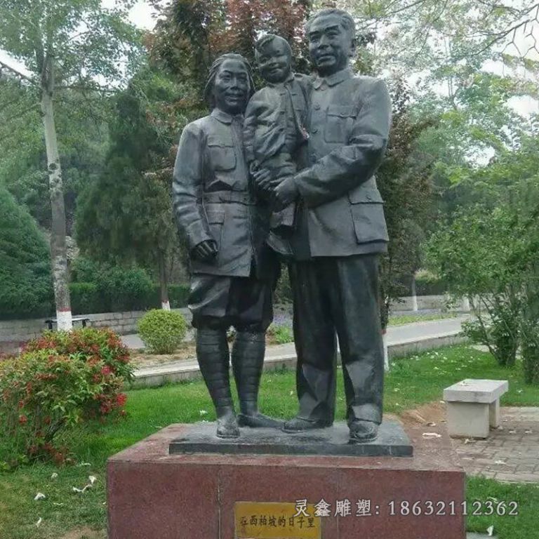 周恩来西柏坡伟人铜雕