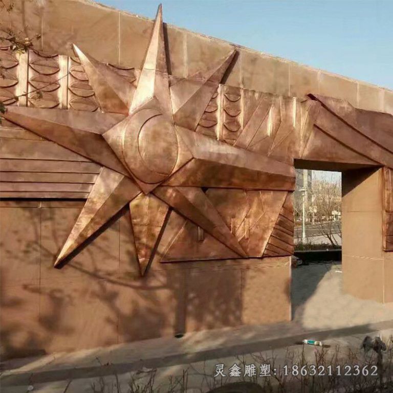 浮雕壁画城市铜雕