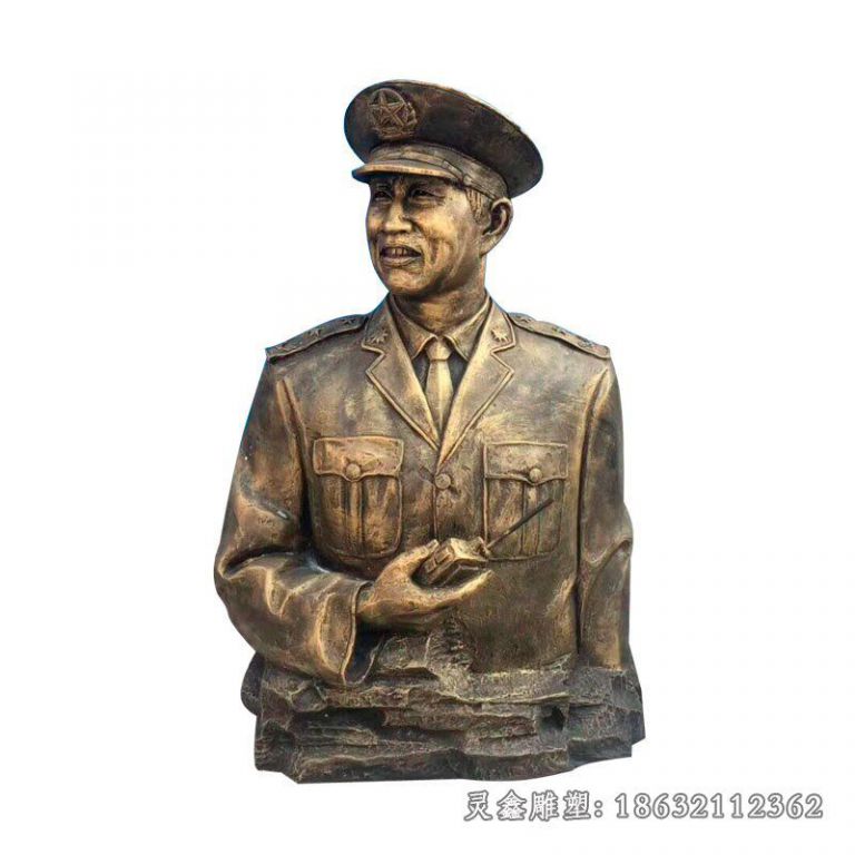 董存瑞红军人物铜雕