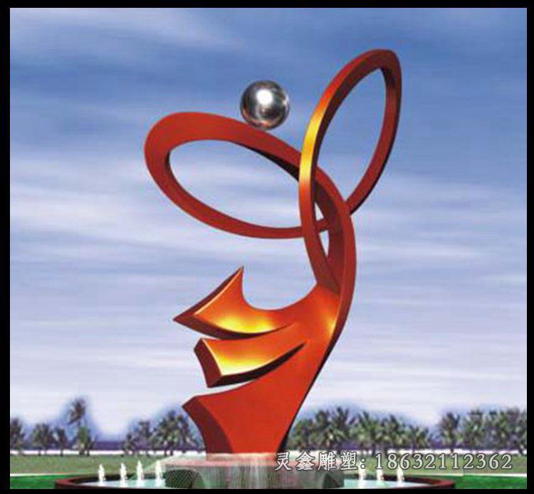 海浪不锈钢景观雕塑