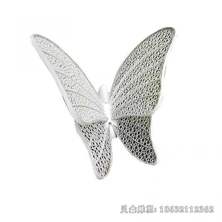 不锈钢镂空蝴蝶小区雕塑