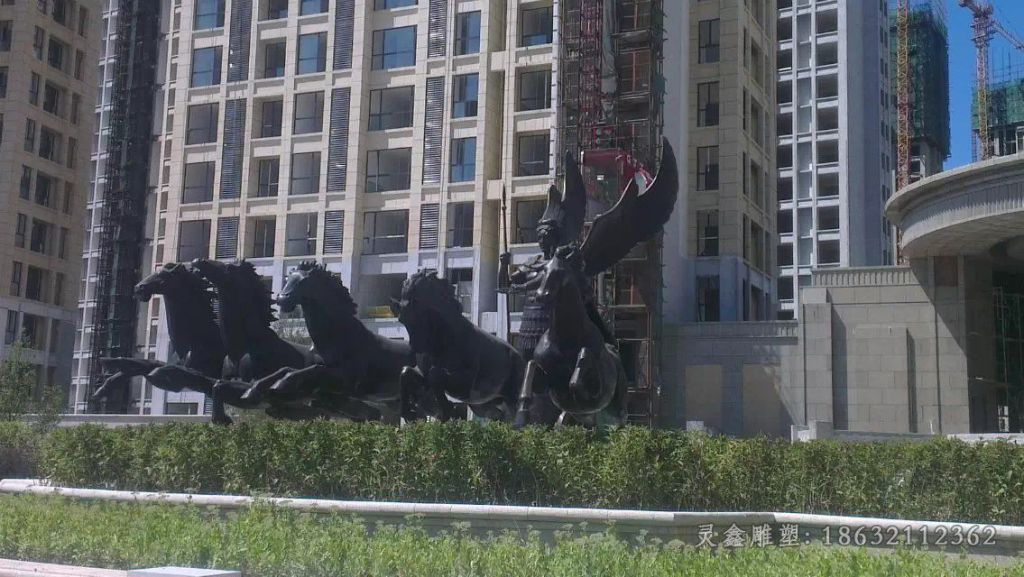 阿波罗小区景观人物铜雕