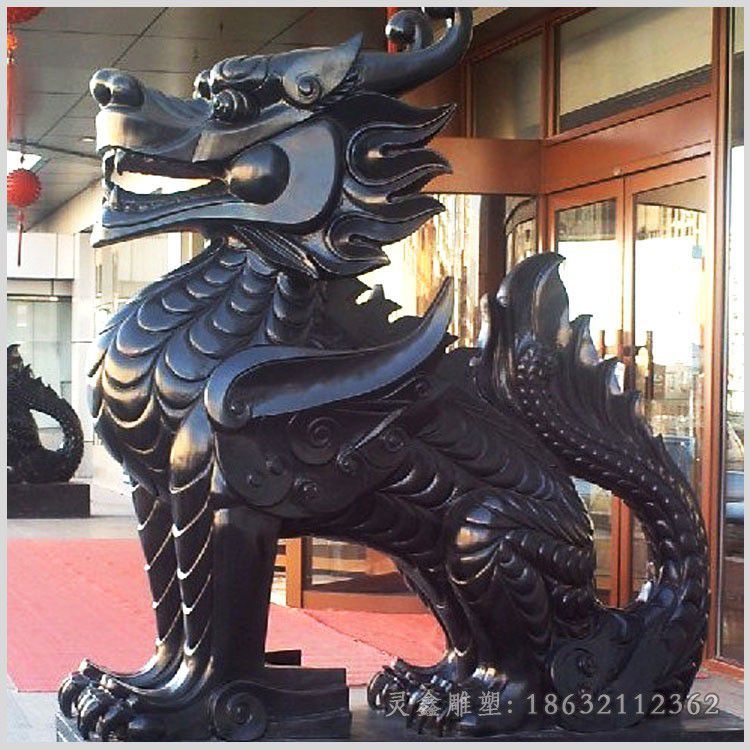 神兽麒麟广场景观铜雕