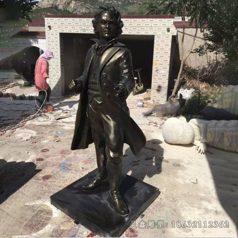 音乐家贝多芬校园人物铜雕
