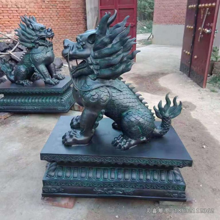 神兽麒麟别墅景观铜雕