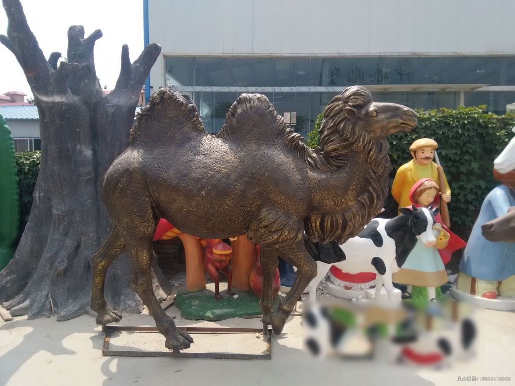 动物骆驼小区景观铜雕