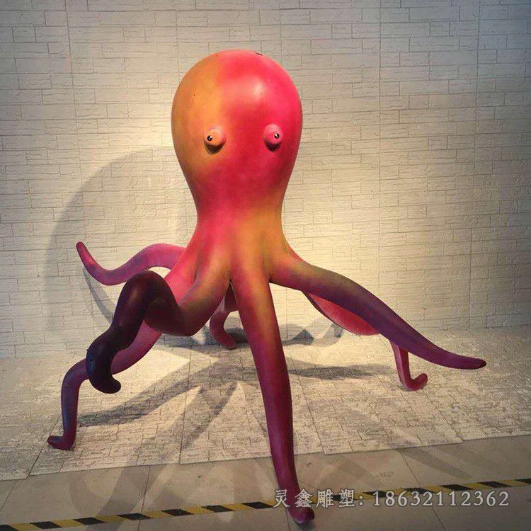 不锈钢彩绘水母户外雕塑