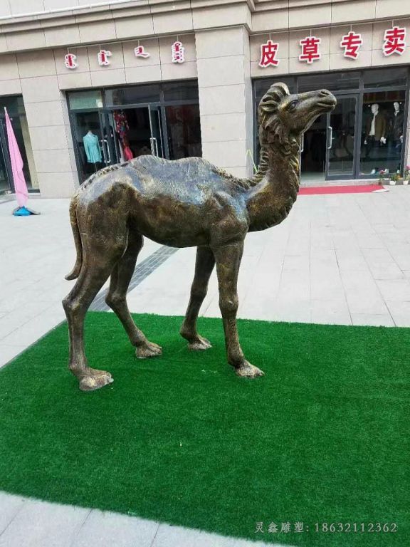 骆驼广场景观动物铜雕