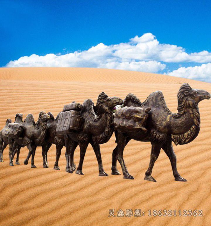 骆驼园林景观动物铜雕