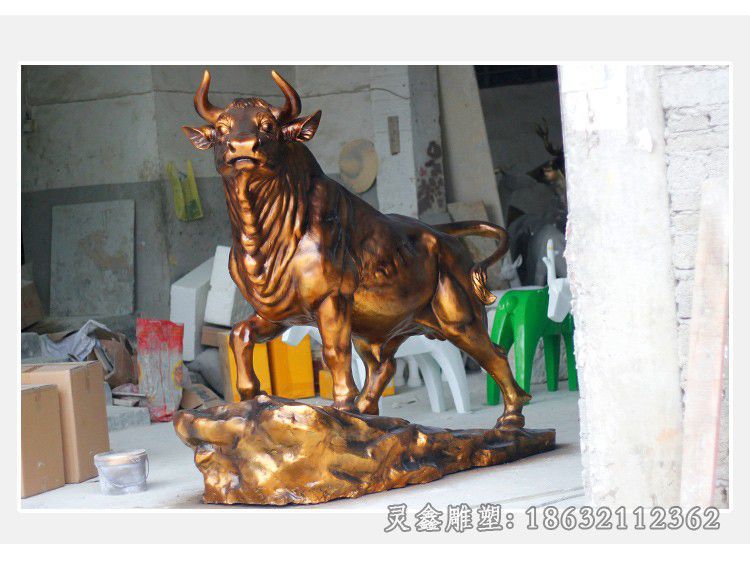 动物牛园林景观铜雕