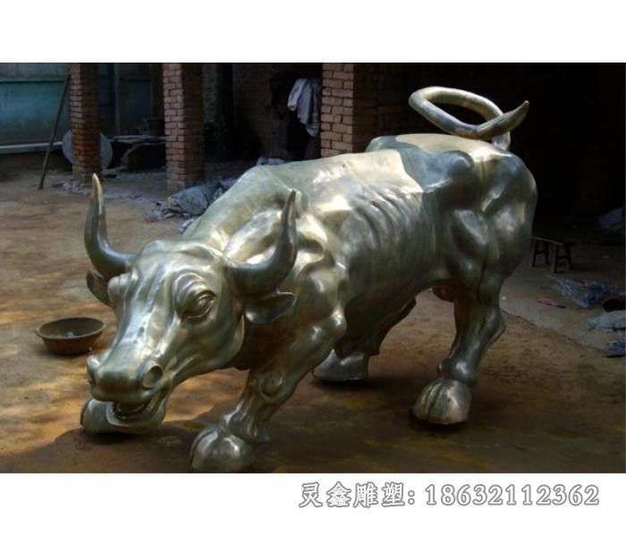 动物牛庭院景观铜雕