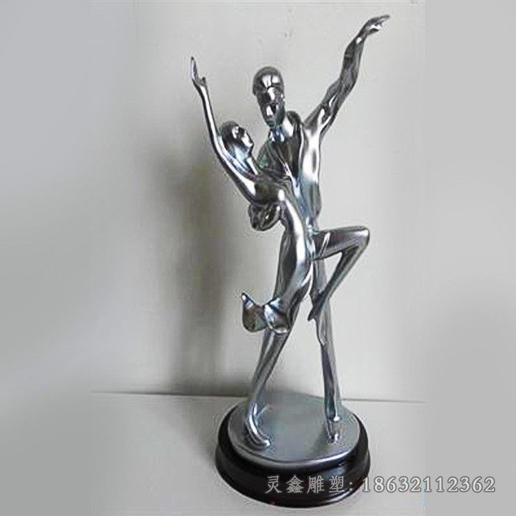 不锈钢舞蹈人物公园雕塑