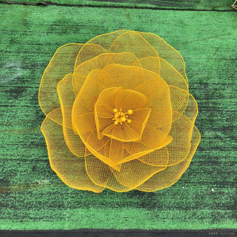 不锈钢镂空花城市雕塑