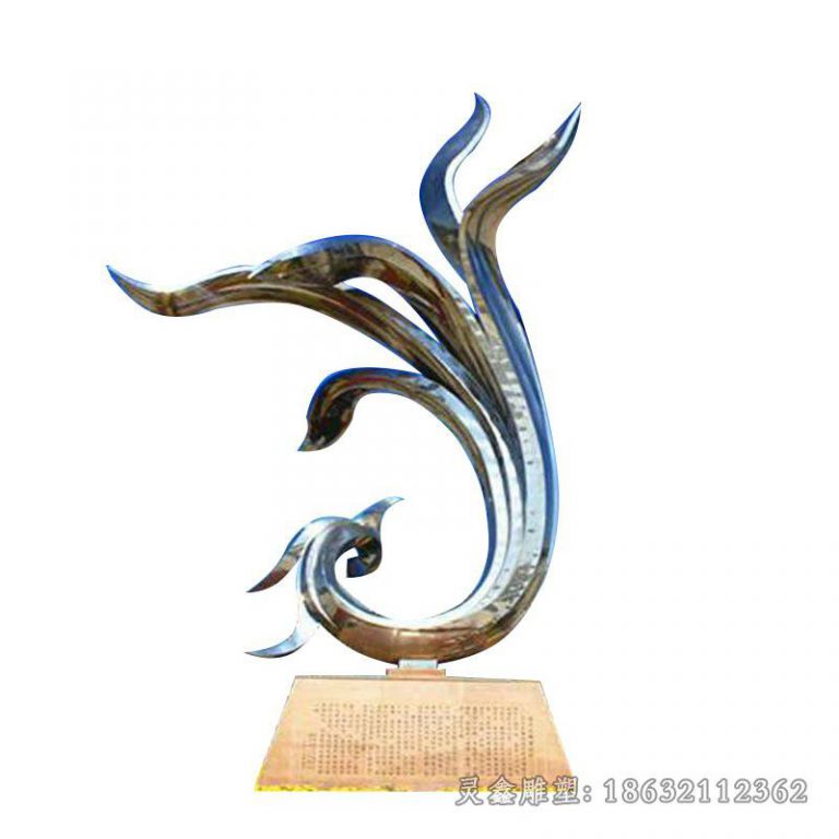 不锈钢镜面花广场雕塑