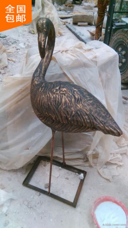 动物天鹅广场铜雕