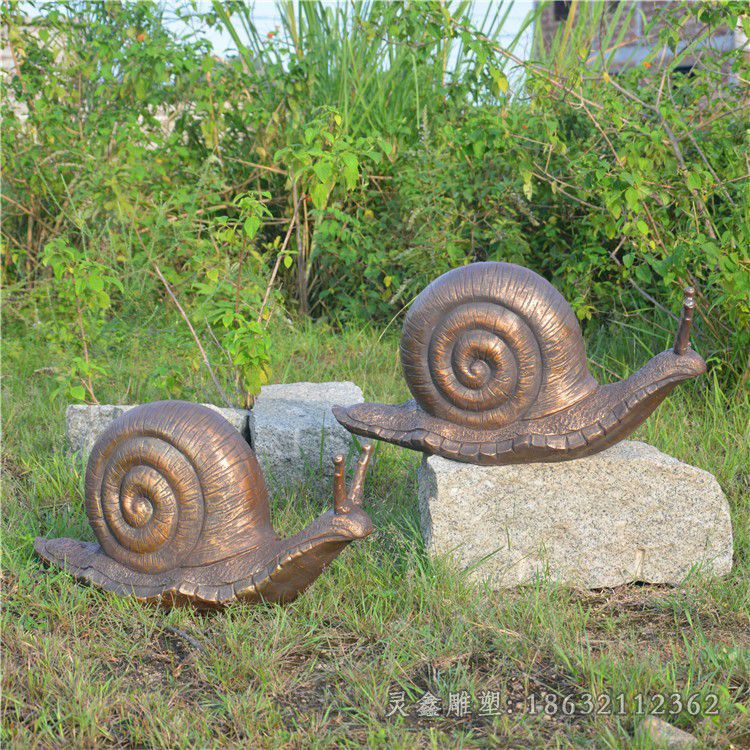 动物蜗牛户外景观铜雕