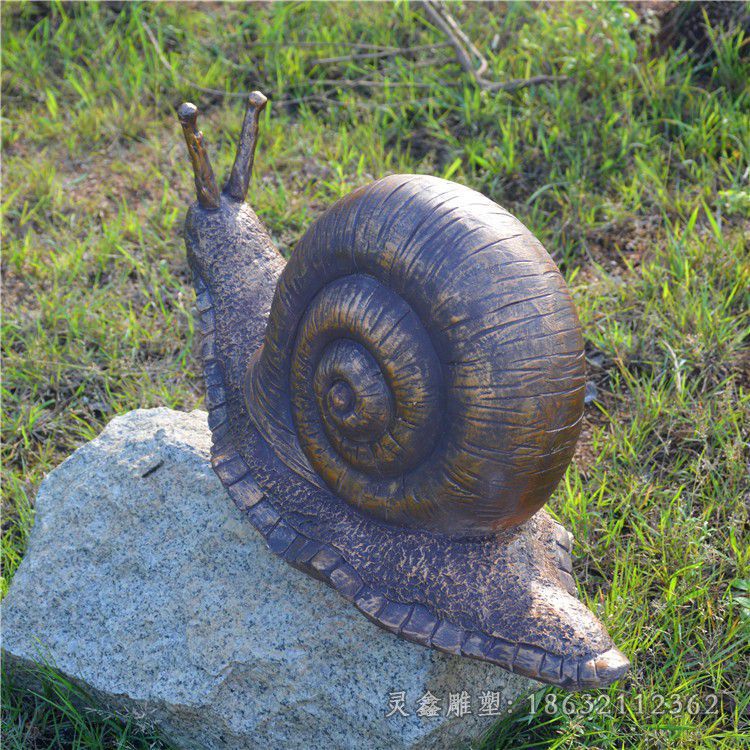 动物蜗牛园林景观铜雕