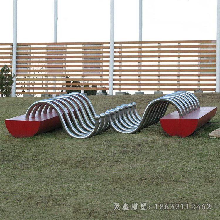 不锈钢环形公园景观雕塑