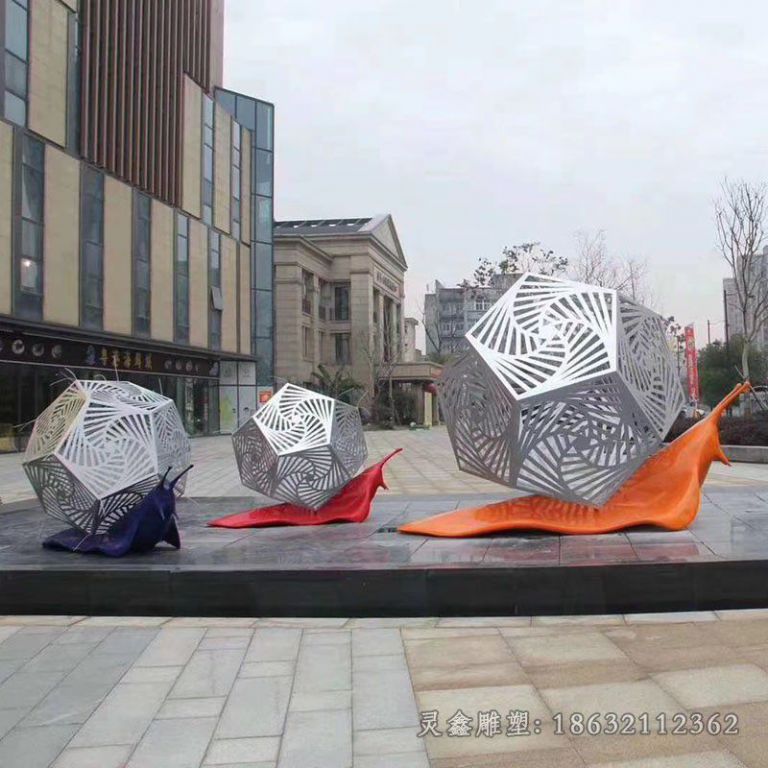 镂空球小区景观不锈钢雕塑