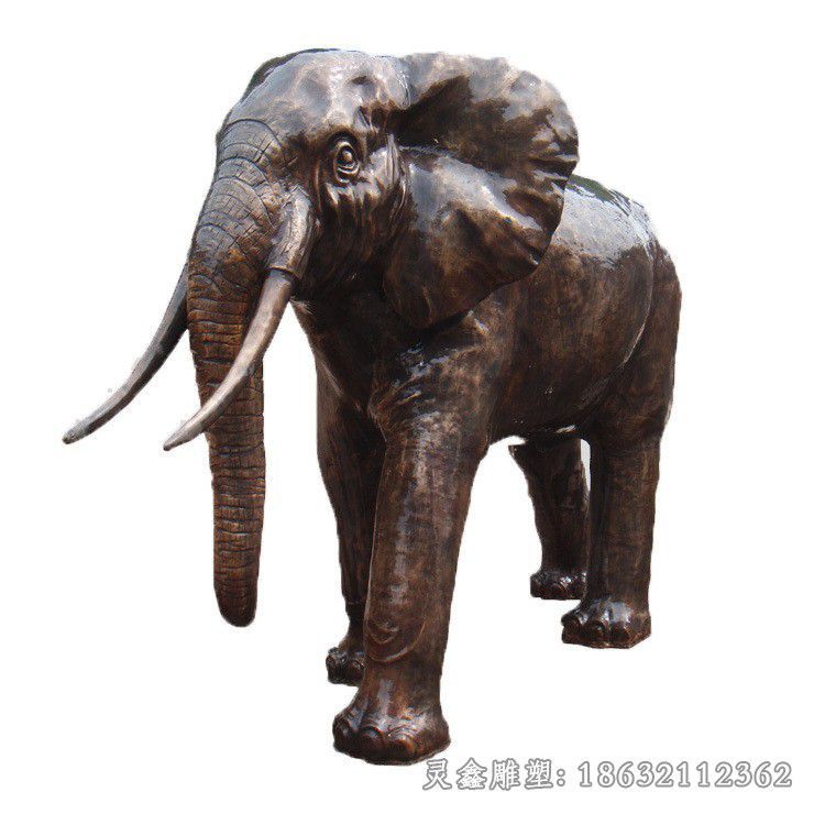 动物大象城市景观铜雕