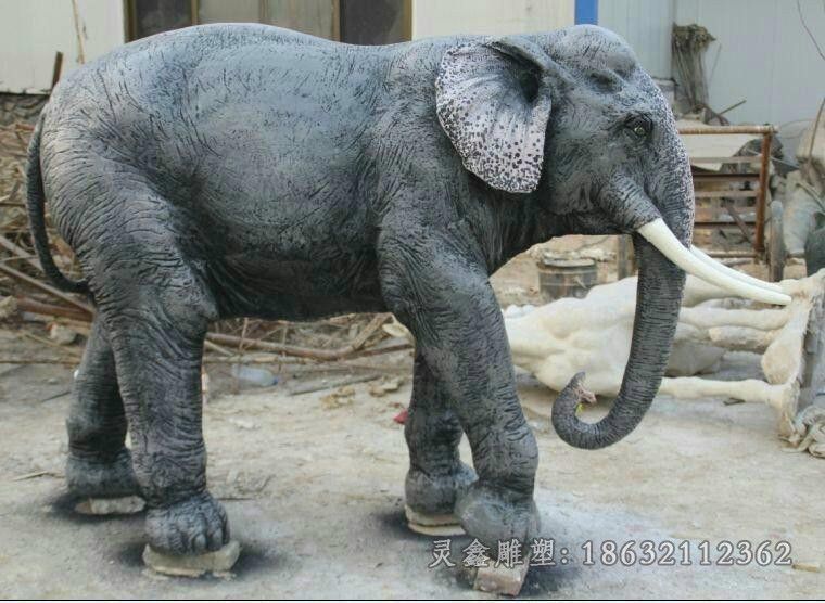 动物大象广场景观铜雕