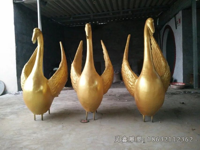 动物天鹅城市景观铜雕