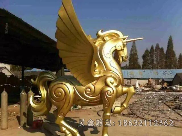 独角兽城市景观铜雕