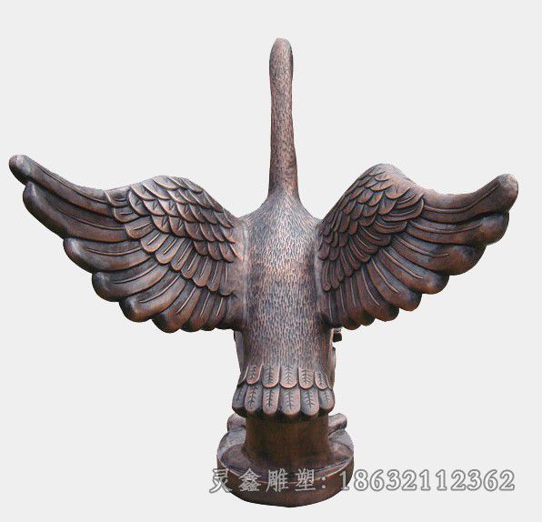 展翅天鹅城市景观铜雕
